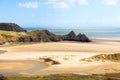 Three Cliffs in the Gower