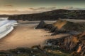 Three Cliffs and The Great Tor Royalty Free Stock Photo