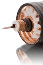 Three coaxial cable Royalty Free Stock Photo