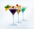 Three cocktails Royalty Free Stock Photo