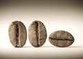 Three coffee beans