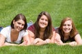 Three College Friends Royalty Free Stock Photo