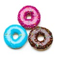 Three color donuts