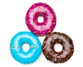 Three color donuts