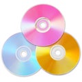 Three colored CD