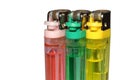 Three colored lighters Royalty Free Stock Photo