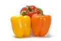 Three Colorful Bell Peppers Royalty Free Stock Photo