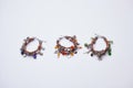 Three Colorful Lucky Charm Leather Bracelets