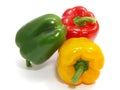 Three colorful paprikas Royalty Free Stock Photo