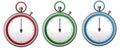 Three Colorful Stopwatch