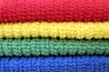 Three colorful towels Royalty Free Stock Photo