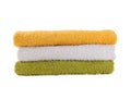 Three colorful towels Royalty Free Stock Photo