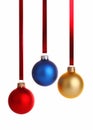 Three colour christmas decoration