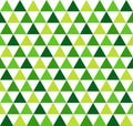 Three colour, green geometric triangle wallpaper, vector illustration