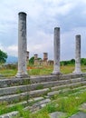 Three columns in  Ancient site Royalty Free Stock Photo