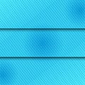 Three comic blue horizontal banners Royalty Free Stock Photo