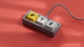 Three Computer keyboard keys with the letters PTE. Royalty Free Stock Photo