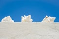 Three conch shells. Royalty Free Stock Photo