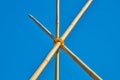 Bamboo poles Royalty Free Stock Photo