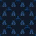 Three Connected Blocks - Blockchain linear vector seamless pattern