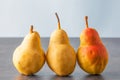 Three corella pears Royalty Free Stock Photo