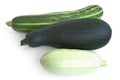 Three courgettes Royalty Free Stock Photo