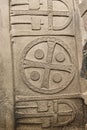 Three cross church roof interior in Rose valley, Goreme. Turkey Royalty Free Stock Photo