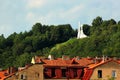 Three Crosses on Bleak Hill, a monument in Vilnius, Lithuania. Royalty Free Stock Photo