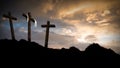 Three Crosses Blue Dusk