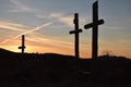 Three crosses at the Holy City of the Wichitas