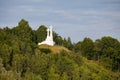 Three Crosses Monument on the Bleak Hill in Vilnius, Lithuania Royalty Free Stock Photo