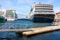 Three cruise ships Royalty Free Stock Photo