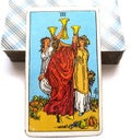 Three of Cups Tarot Card Celebration Weddings Toasts Friends, Get-Togethers Reunions Socialising