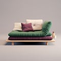 Minimal Futon Sofa 3d Model Design By Jesus Kozil Royalty Free Stock Photo