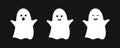 Three cute ghosts