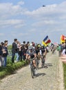Three Cyclists on Paris-Roubaix 2014