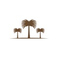 three date tree fruit palm vector logo design Royalty Free Stock Photo