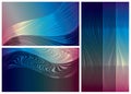 Set of abstract spectral gradient backgrounds.