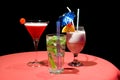 Three Decorative Coctails