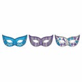 Three Decorative Masquerade Masks with Geometric Patterns Royalty Free Stock Photo