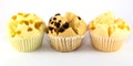 Three Delicious Cups Cake Royalty Free Stock Photo