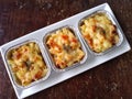 Three delicious skotel macaroni with peterseli top