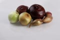 Three Different kinds of Onions Royalty Free Stock Photo