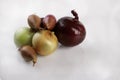 Three Different kinds of Onions Royalty Free Stock Photo