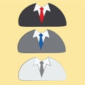 Three different neckties Royalty Free Stock Photo