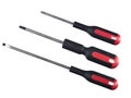 Three different screwdrivers Royalty Free Stock Photo