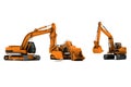 Three diggers Royalty Free Stock Photo