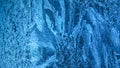 three-dimensional abstract frosty background. patterns on glass frost. 3d render Royalty Free Stock Photo