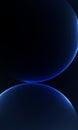 Three dimensional earth dark blue circle background Like a clear glass ball