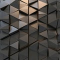 Three-dimensional geometric pattern featuring an array of dark, Royalty Free Stock Photo